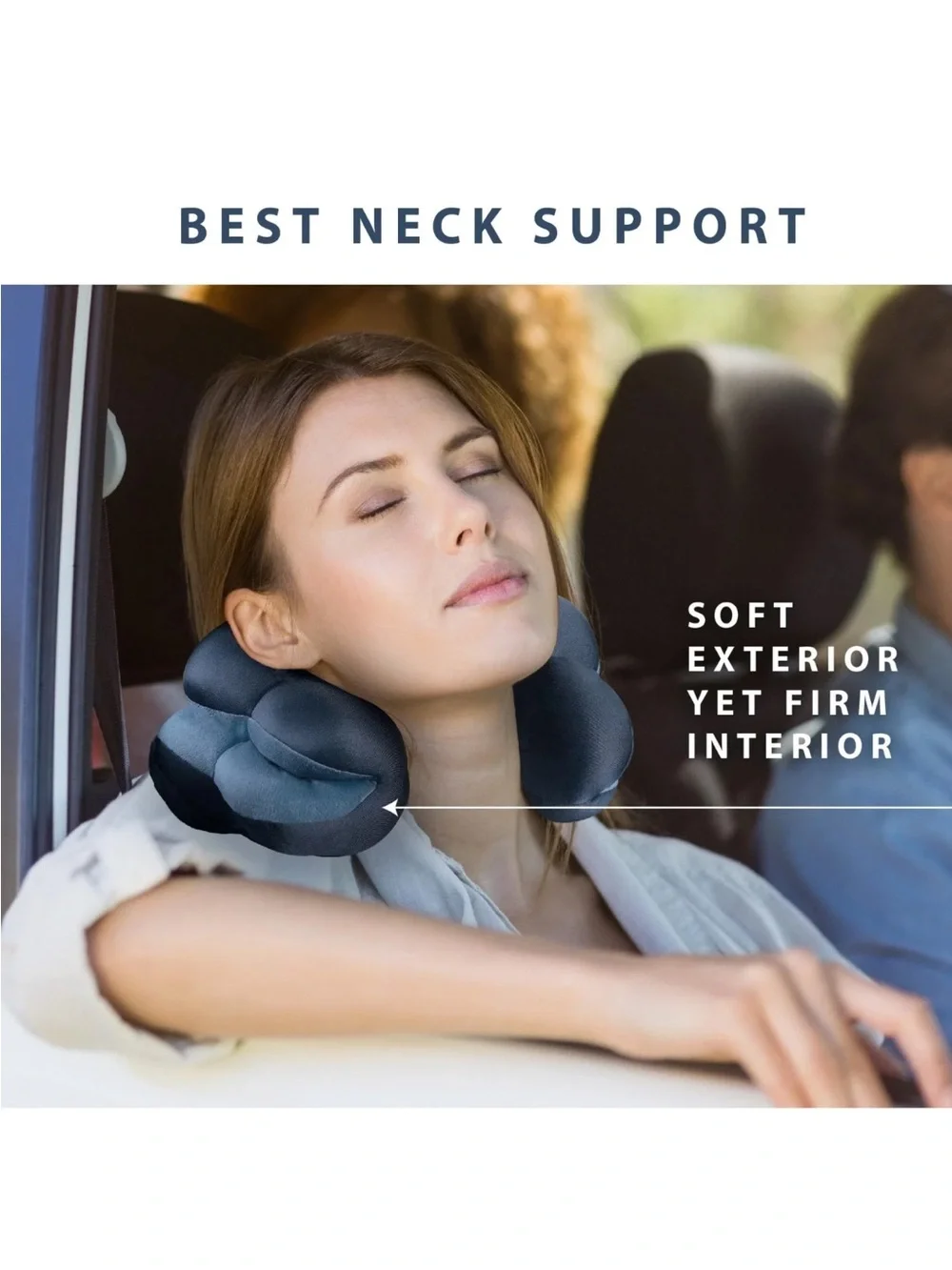 Total Pillow Navy Blue Travel Neck, Head, and Lumbar Support Pillow.NWOT. No Box